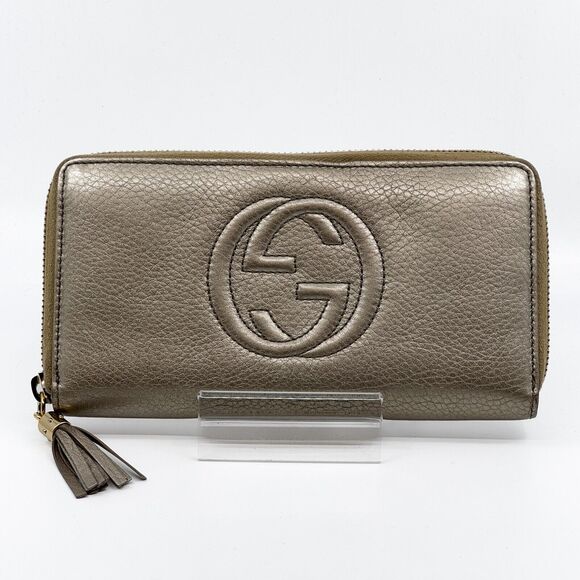 Gucci Soho Long Wallet Purse Zip Around #156850G16B - Picture 2 of 15